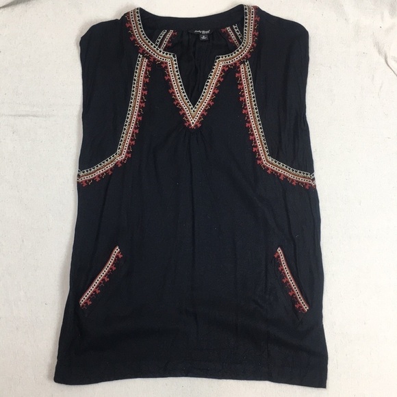 Lucky Brand Teagan Beaded Embroidered Tunic - Picture 2 of 8